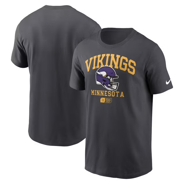 Men 2025 NFL Minnesota Vikings Grey T shirts